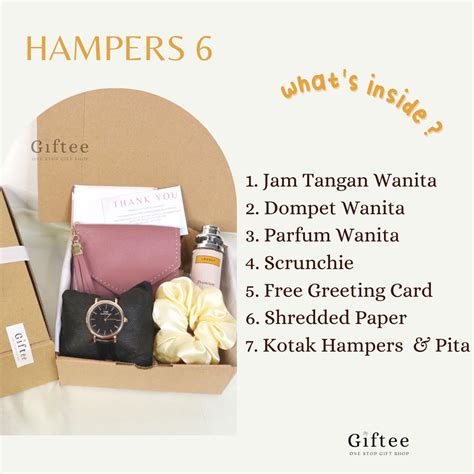 Jual Hampers Cewek Wanita Tas Sling Bag Jam Kalung Dompet Boneka Parfum