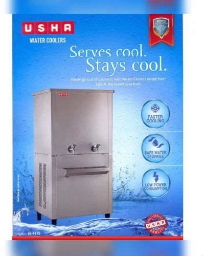 USHA Water Cooler SS 170400 NC Storage Capacity 400 Liters Cooling