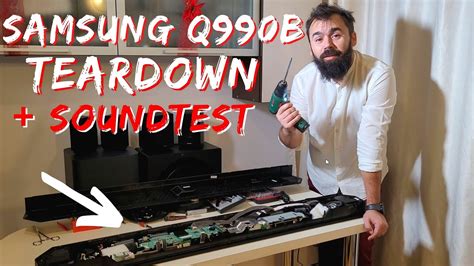 Samsung Q B Soundbar Disassemble Sound Test Youtube