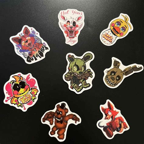 100pcs FNAF Stickers Decals for Skateboard Laptop Kids Toy - Etsy