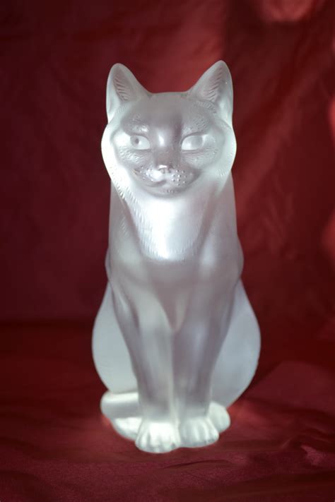 Lalique Crystal Cat