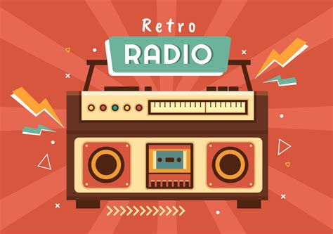 Retro Radio Player Style For Record Old Receiver Interviews Celebrity