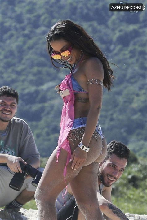 Anitta Stuns In Sexy Bikini Shoot At Grumari Beach Aznude