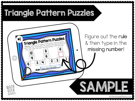 Pattern Puzzles To Build Algebraic Thinking Digital Puzzles For 3rd 5th