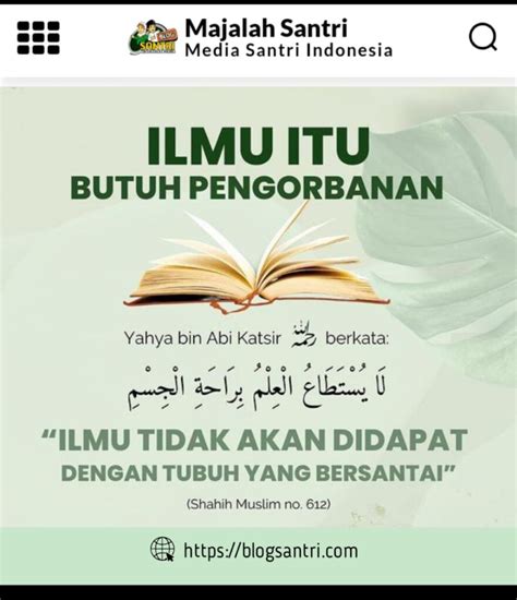 Syarat Dan Adab Menuntut Ilmu Majalah Santri