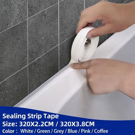 White Pvc Self Adhesive Caulk Strip Tape Kitchen Sink Toilet Temu