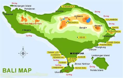 Peta Bali : Sejarah dan Letak Lokasi Geografis - JAGAD ID