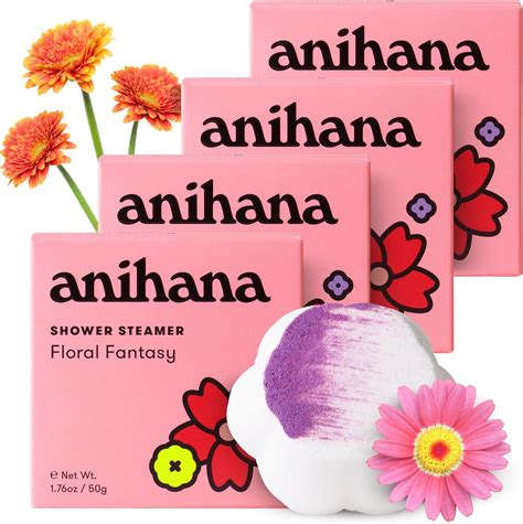 Anihana Shower Steamers 4 Pack With Essential Oils Paraben