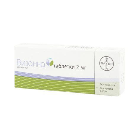 Визанна таб. 2мг №28 – купить в Москве, цена 4 239,00 в интернет-аптеке ...