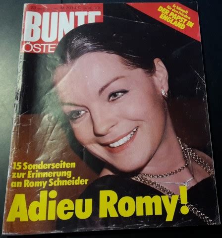 Bunte Sterreich Romy Schneider Todes Illustrierte Mit