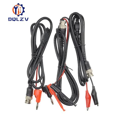 M Bnc Q To Dual Alligator Clip Oscilloscope Test Probe Leads Mm