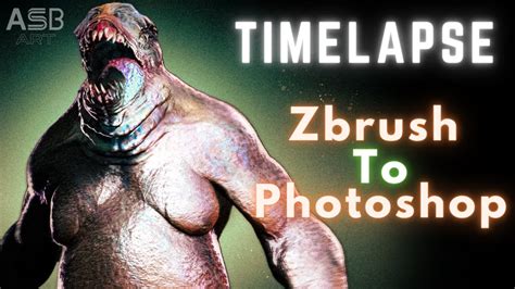 Zbrush To Photoshop Heavy Creature Concept Timelapse Youtube