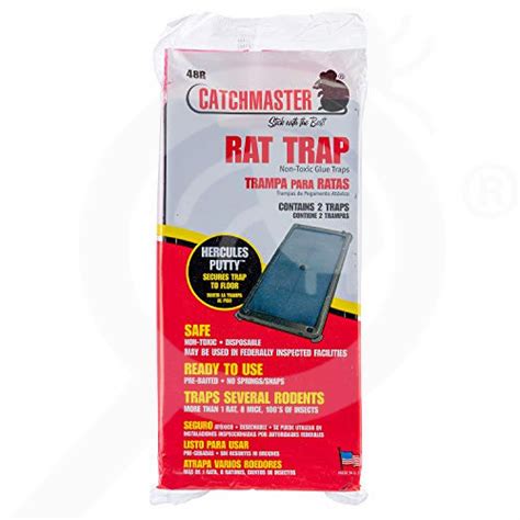 Catchmaster 48r Rat Glue Tray Traps Set Of 48 Catchmaster Glue Trap