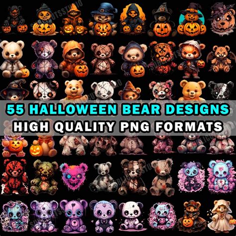 Scary Teddy Bears Mega Bundle Png Spooky Zombie Teddybear Monster