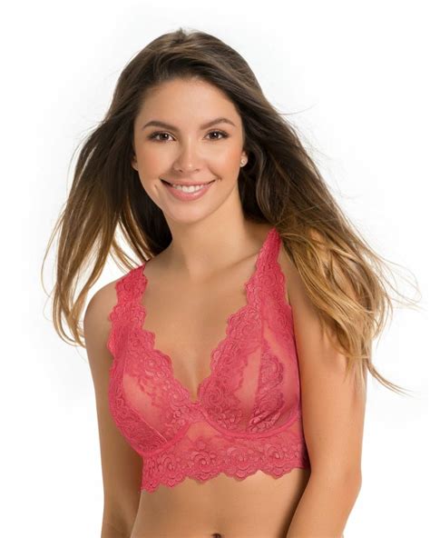 Sheer Lace Bustier Bralette With Underwire Zarzar Sexy Bras