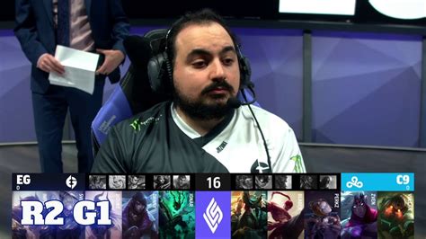 Evil Geniuses Vs Cloud 9 Game 1 Round 2 Playoffs S11 LCS Summer