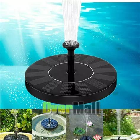 SOLAR WATER PUMP Swimming Pool Waterfall Fountain Above Ground Garden ...