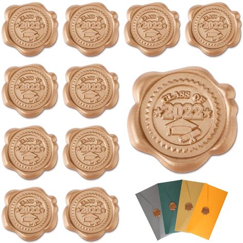 Buy Pcs Graduation Wax Seal Stickers Graduation Envelope Seals Cap