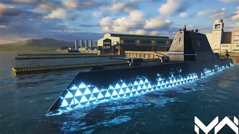 USS Zumwalt Tesla Camoflage The First Unique Skin In Modern Warships