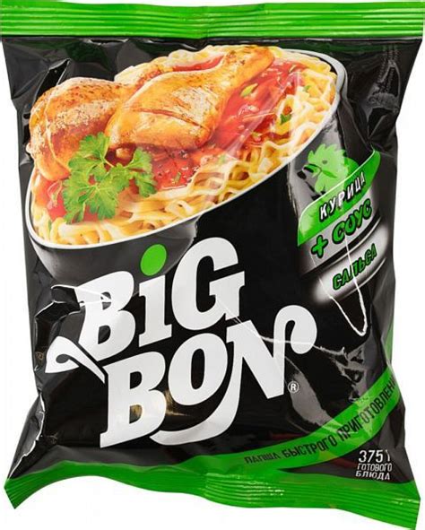 Big Bon лапша 48 шт курица соус сальса 75 г Биг Бон - купить с ...