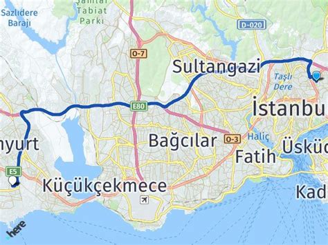 Stanbul Be Ikta Levent Yakuplu Beylikd Z Aras Ka Km Yol Tarifi