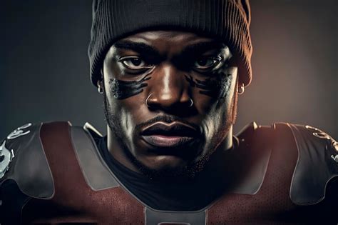 Premium Photo American Football Player Generative Ai