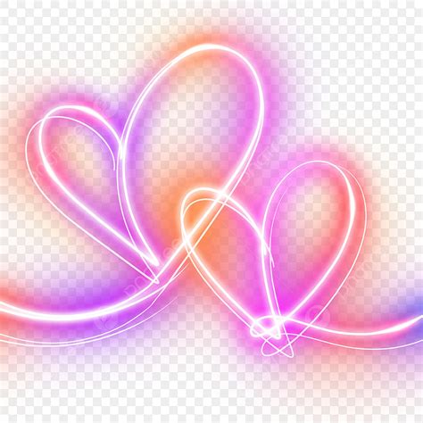 Creative Light Effect Hd Transparent Purple Pink Creative Love