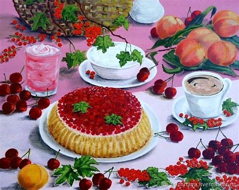 Картина "Летний стол" в интернет-магазине на Ярмарке Мастеров | Картины ...