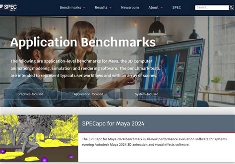 Spec Releases Specapc For Maya Benchmark Adds Spec Workload