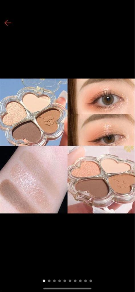 4 Colours Matte Shimmer Cute Eyeshadow Palette Nude Waterproof Long Lasting Color Eye Shadow