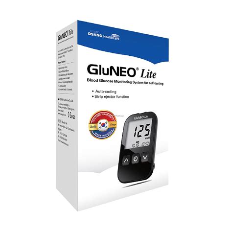 Gluneo Lite Blood Glucose Meter Strips 10 S Lancets 10 S