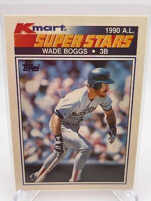 Topps Kmart Super Stars Wade Boggs Baseball Card Mint Free