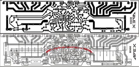 Rangkaian Power Amplifier 500 Watt APEX Skemaku