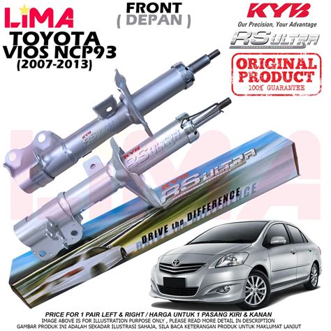 Pair Toyota Vios Ncp Front Shock Absorber Rs Ultra Heavy Duty