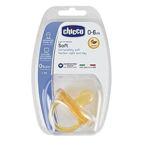 Chicco Physio Soft Dětská kaučuková savička zklidňující, 0m+ | MALL.CZ