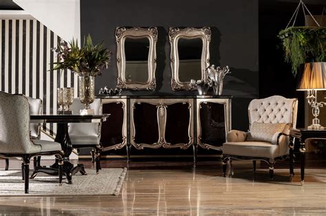 Casa Padrino Luxury Baroque Furniture Set Black Silver 1 Baroque