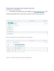 Database Management System Activity Docx Database Management System