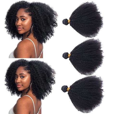 Sajandas Brazilian Afro Kinky Human Hair Bundles 4b 4c Afro Kinky Curly Bundles