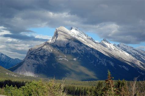 Steep Mountain stock image. Image of peak, clouds, mountains - 336695