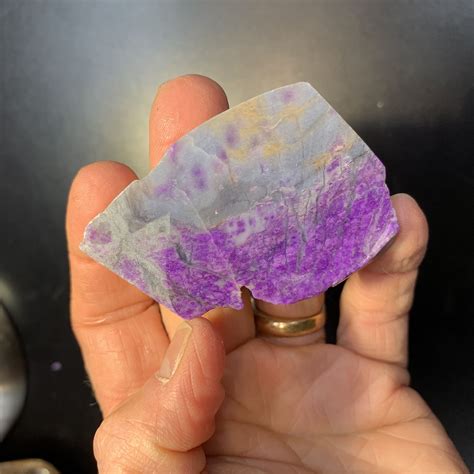 Sugilite Slab N Rough Gel Pink N Grey Peak Gr Healing Crystal