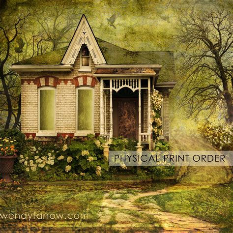 Victorian Cottage Victorian Architecture Print 'along the Way' Mixed ...