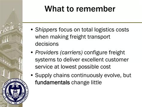 Freight Logistics Fundamentals | PPTX