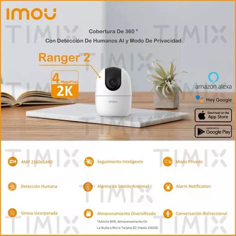 C Mara De Seguridad Imou Ranger Wifi Ip K Mp Con Sirena En