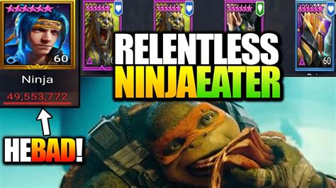 RELENTLESS NINJAEATER ONE TEAM FOR ALL UNKILLABLE CLAN BOSS NINJA