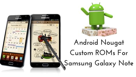 21 ROMs List Of Best Android Nougat ROMs For Galaxy Note N7000