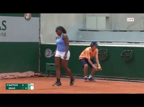 Halley Baptiste Goes Three With Sinja Kraus French Open Tennis