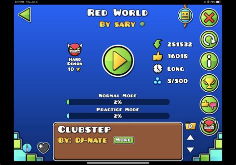 Red world was fixed and rerated! : r/geometrydash