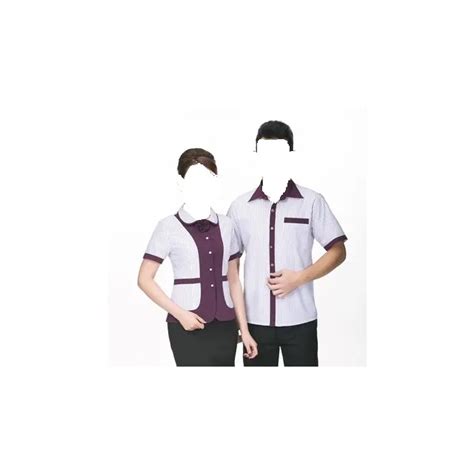 Housekeeping Staff Uniform With Customized Logo Printing Design