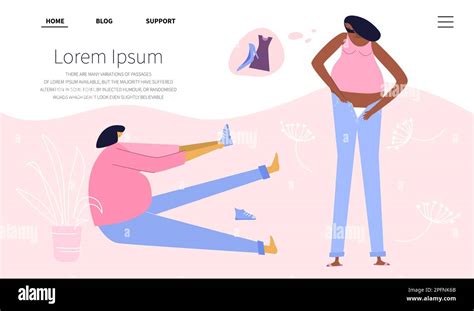 The Web Landing Page With Pregnant Women Friends Shopping Women Put On