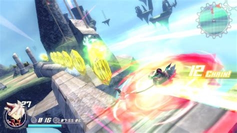 Rodea: Sky Soldier Gameplay Screenshot Collecting WiiU 3DS